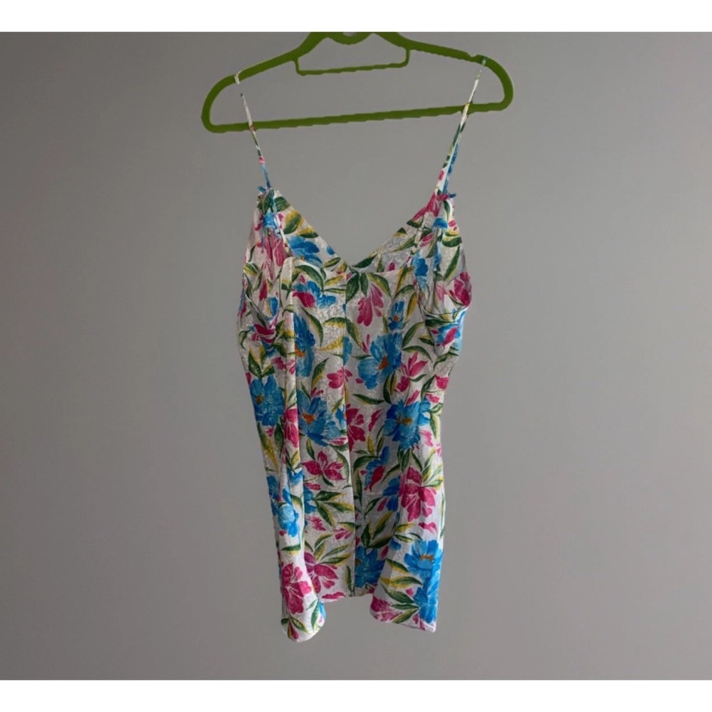 Morgan Taylor VINTAGE Nightie Night Slip Sleep Dress‎ Floral Large